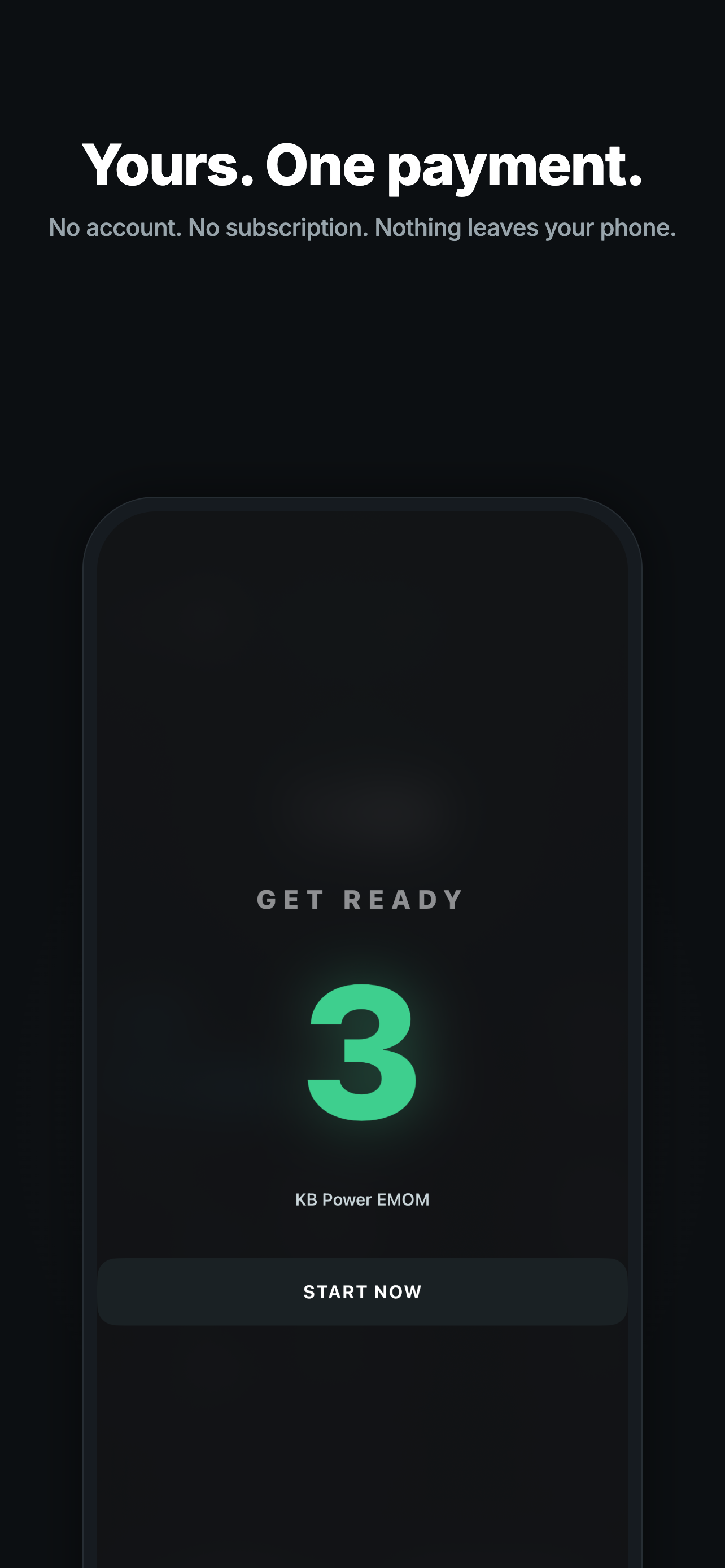 Cadence workout timer one-time purchase with no subscription